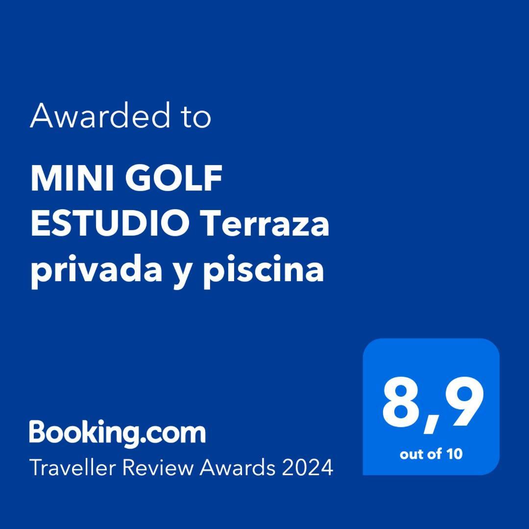 "Mini Golf Estudio" Terraza Privada Y Piscina 산미겔데아보나 외부 사진